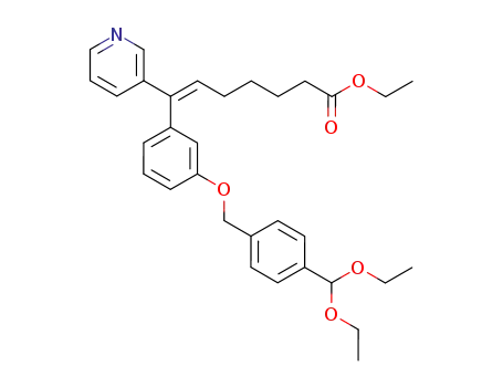 (E)-7-[3-(4-Diethoxymethyl-benzyloxy)-phenyl]-7-pyridin-3-yl-hept-6-enoic acid ethyl ester
