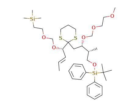2-[(2S,3R)-4-(tert-Butyl-diphenyl-silanyloxy)-2-(2-methoxy-ethoxymethoxy)-3-methyl-butyl]-2-[(E)-(S)-1-(2-trimethylsilanyl-ethoxymethoxy)-but-2-enyl]-[1,3]dithiane