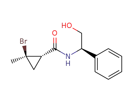 N-<(R)-1'-phenyl-2'-hydroxyethyl>-(1S,2R)-2-bromo-2-methylcyclopropanecarboxamide