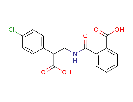 Molecular Structure of 199436-96-9 (N-[2-Carboxy-2-(4-chloro-phenyl)-ethyl]-phthalamic acid)