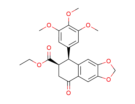 (5S,6R)-8-Oxo-5-(3,4,5-trimethoxy-phenyl)-5,6,7,8-tetrahydro-naphtho[2,3-d][1,3]dioxole-6-carboxylic acid ethyl ester