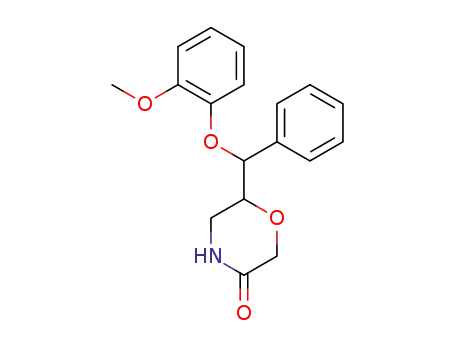 6-((2-메톡시페녹시)(페닐)메틸)모르폴린-3-온
