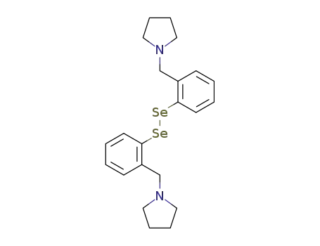 Molecular Structure of 119747-38-5 (2,2'-Diselenobis<(pyrrolidin-1-ylmethyl)benzene>)