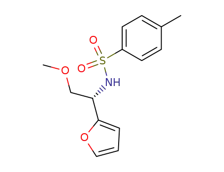 Benzenesulfonamide, N-[1-(2-furanyl)-2-methoxyethyl]-4-methyl-, (S)-