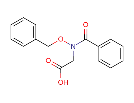 Molecular Structure of 161146-37-8 (Glycine, N-benzoyl-N-(phenylmethoxy)-)