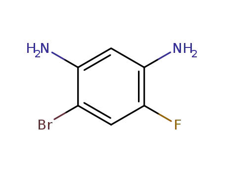 Molecular Structure of 166818-71-9 (4-bromo-6-fluorobenzene-1,3-diamine)
