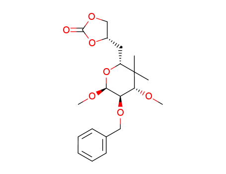 (S)-4-((2R,4S,5R,6S)-5-Benzyloxy-4,6-dimethoxy-3,3-dimethyl-tetrahydro-pyran-2-ylmethyl)-[1,3]dioxolan-2-one