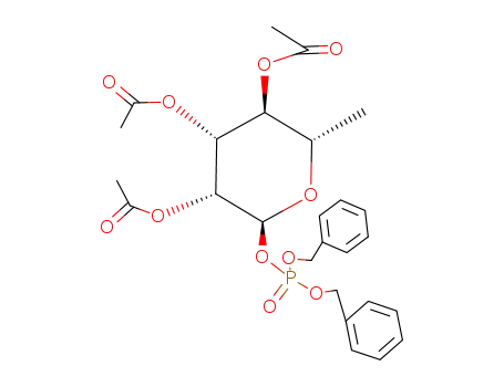 dibenzyl 2,3,4-tri-O-acetyl-6-deoxy-α-L-talopyranosyl phosphate
