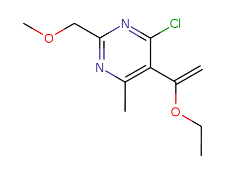 2-methoxymethyl-4-chloro-5-(1-ethoxyvinyl)-6-methylpyrimidine