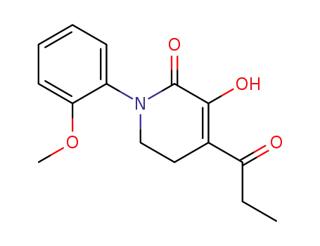3-hydroxy-1-(2-methoxyphenyl)-2-oxo-4-propionyl-1,2,5,6-tetrahydropyridine