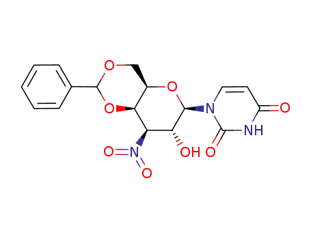 1-(4,6-O-benzylidene-3-deoxy-3-nitro-β-D-galactopyranosyl)uracil