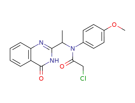 2-Chloro-N-(4-methoxy-phenyl)-N-[1-(4-oxo-3,4-dihydro-quinazolin-2-yl)-ethyl]-acetamide