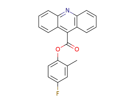 Molecular Structure of 158749-48-5 (9-Acridinecarboxylic acid, 4-fluoro-2-methylphenyl ester)