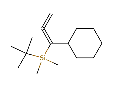 Molecular Structure of 118226-79-2 (1-Cyclohexyl-1-(tert-butyldimethylsilyl)allene)