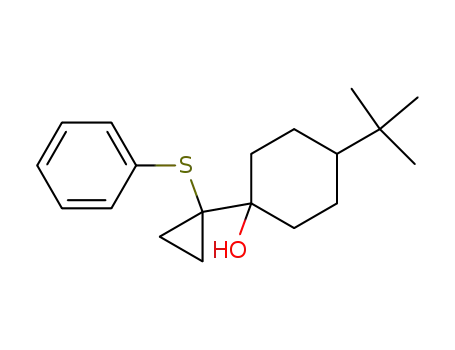 Molecular Structure of 63048-98-6 (Cyclohexanol, 4-(1,1-dimethylethyl)-1-[1-(phenylthio)cyclopropyl]-, cis-)