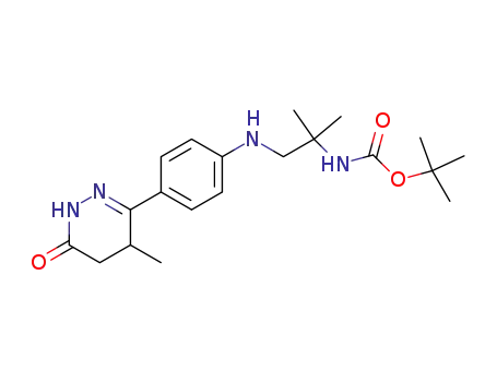 {1,1-Dimethyl-2-[4-(4-methyl-6-oxo-1,4,5,6-tetrahydro-pyridazin-3-yl)-phenylamino]-ethyl}-carbamic acid tert-butyl ester
