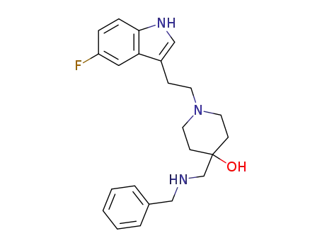 1-<2-(5-fluoro-1H-indol-3-yl)ethyl>-4-<(benzylamino)methyl>piperidin-4-ol