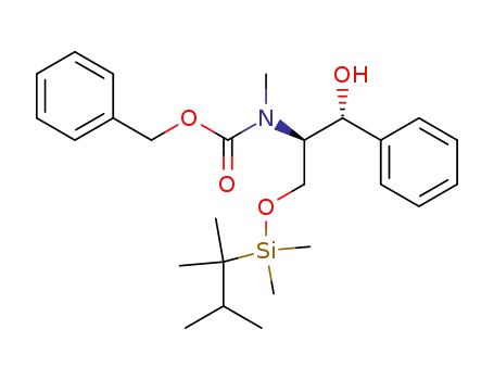 (1R,2R)-2-<(benzyloxycarbonyl)(methyl)amino>-3-<(dimethyl)(1,1,2-trimethylpropyl)silyloxy>-1-phenylpropane-1-ol