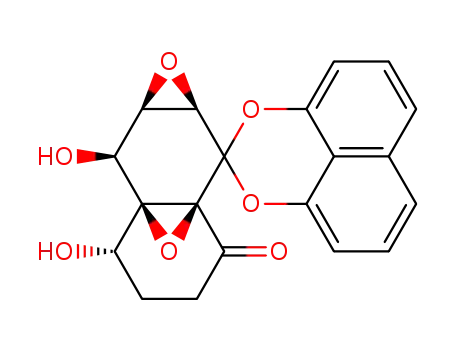 Spiro[2a,6a-epoxynaphth[2,3-b]oxirene-2(1aH),2'-naphtho[1,8-de][1,3]dioxin]-3(4H)-one,5,6,7,7a-tetrahydro-6,7-dihydroxy-, (1aR,2aR,6S,6aS,7S,7aR)-
