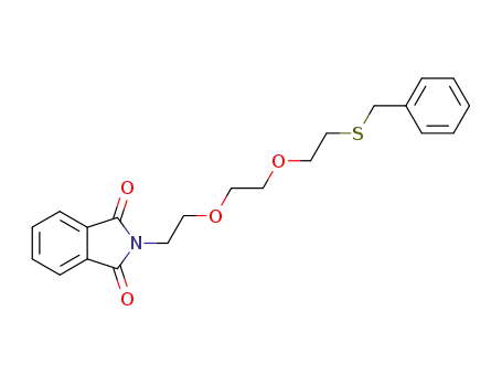 Molecular Structure of 194425-12-2 (1H-Isoindole-1,3(2H)-dione,
2-[2-[2-[2-[(phenylmethyl)thio]ethoxy]ethoxy]ethyl]-)
