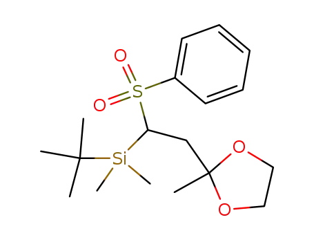 4-tert-butyldimethylsilyl-4-phenylsulfonylbutan-2-one ethylene acetal