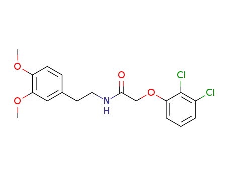 Molecular Structure of 223686-69-9 (2-(2,3-dichloro-phenoxy)-<i>N</i>-[2-(3,4-dimethoxy-phenyl)-ethyl]-acetamide)