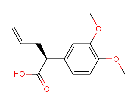 (+)-(S)-2-(3,4-dimethoxyphenyl)-4-pentenoic acid