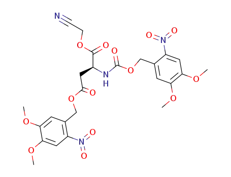 N-NVOC-L-aspartic acid α-cyanomethyl β-6-nitroveratryl diester
