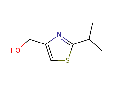 Molecular Structure of 133047-45-7 (4-Thiazolemethanol,2-(1-methylethyl)-(9CI))