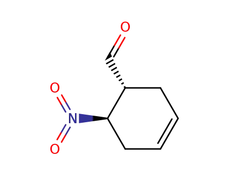 3-Cyclohexene-1-carboxaldehyde, 6-nitro-, (1S-trans)- (9CI)