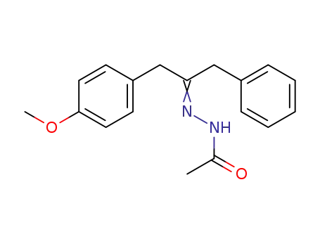 Molecular Structure of 190013-94-6 (Acetic acid [1-benzyl-2-(4-methoxy-phenyl)-eth-(E)-ylidene]-hydrazide)