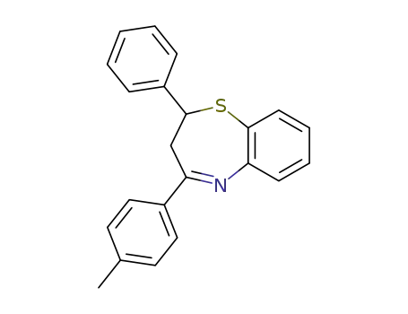 Molecular Structure of 64820-39-9 (4-(4-methylphenyl)-2-phenyl-2,3-dihydro-1,5-benzothiazepine)