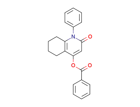 Molecular Structure of 15884-68-1 (2(1H)-Quinolinone, 4-(benzoyloxy)-5,6,7,8-tetrahydro-1-phenyl-)
