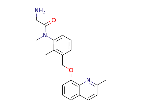 2-Amino-N-methyl-N-[2-methyl-3-(2-methyl-quinolin-8-yloxymethyl)-phenyl]-acetamide