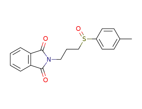 Molecular Structure of 87943-25-7 (1H-Isoindole-1,3(2H)-dione, 2-[3-[(4-methylphenyl)sulfinyl]propyl]-)