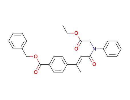 4-[(E)-2-(Ethoxycarbonylmethyl-phenyl-carbamoyl)-1-methyl-vinyl]-benzoic acid benzyl ester