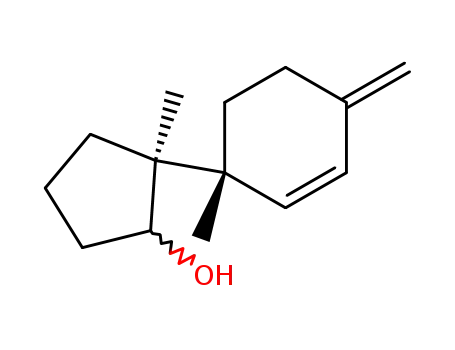 Molecular Structure of 62097-00-1 (Cyclopentanol, 2-methyl-2-(1-methyl-4-methylene-2-cyclohexen-1-yl)-)