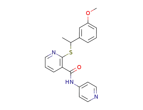 2-[1-(3-Methoxy-phenyl)-ethylsulfanyl]-N-pyridin-4-yl-nicotinamide