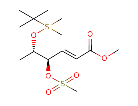 (E)-(4R,5S)-5-(tert-Butyl-dimethyl-silanyloxy)-4-methanesulfonyloxy-hex-2-enoic acid methyl ester