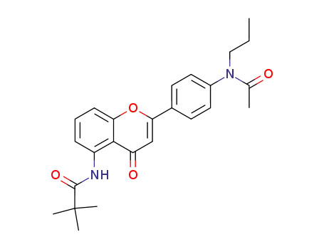 N-{2-[4-(Acetyl-propyl-amino)-phenyl]-4-oxo-4H-chromen-5-yl}-2,2-dimethyl-propionamide