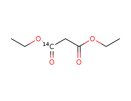 Molecular Structure of 23178-23-6 (diethyl <1-14C>malonate)