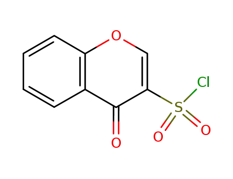 Molecular Structure of 91913-34-7 (4H-1-Benzopyran-3-sulfonyl chloride, 4-oxo-)