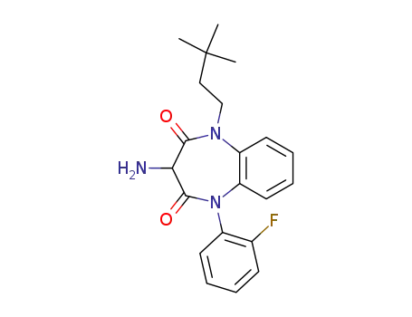 3-amino-1-N-(3,3-dimethylbut-1-yl)-2,4-dioxo-5-N-(2-fluorophenyl)-2,3,4,5-tetrahydro-1H-1,5-benzodiazepine