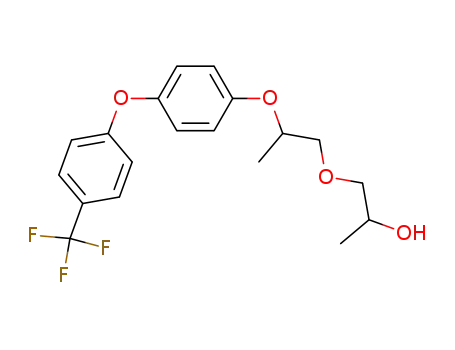 Molecular Structure of 63321-00-6 (2-Propanol, 1-[2-[4-[4-(trifluoromethyl)phenoxy]phenoxy]propoxy]-)