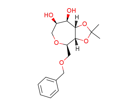 (3aR,4R,7R,8R,8aS)-4-Benzyloxymethyl-2,2-dimethyl-hexahydro-[1,3]dioxolo[4,5-c]oxepine-7,8-diol