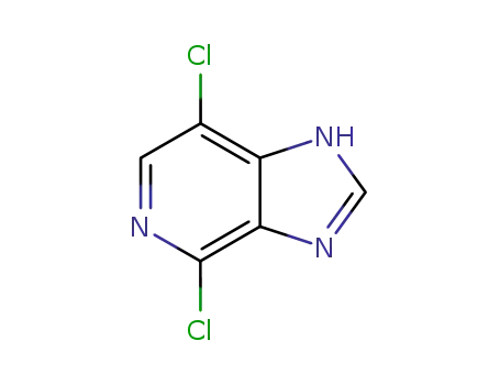 Molecular Structure of 405230-98-0 (1H-Imidazo[4,5-c]pyridine, 4,7-dichloro-)