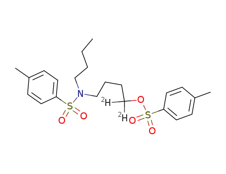 Molecular Structure of 115294-36-5 (N-Butyl-N-(4-p-toluolsulfonoxybutyl)-p-toluolsulfonamid-4-d<sup>(2)</sup>)