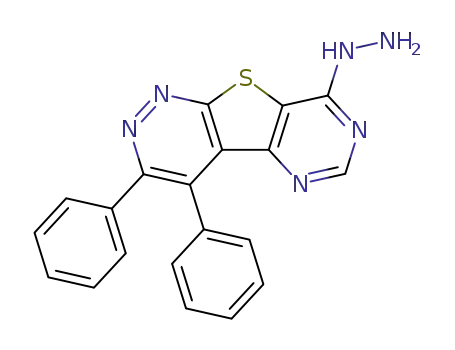8-hydrazino-3,4-diphenylpyrimido[4',5':4,5]thieno[2,3-c]pyridazine