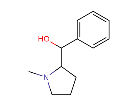 Molecular Structure of 61170-39-6 (2-Pyrrolidinemethanol, 1-methyl-a-phenyl-)