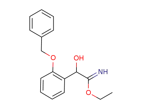 Molecular Structure of 82129-06-4 (Benzeneethanimidic  acid,  -alpha--hydroxy-2-(phenylmethoxy)-,  ethyl  ester  (9CI))
